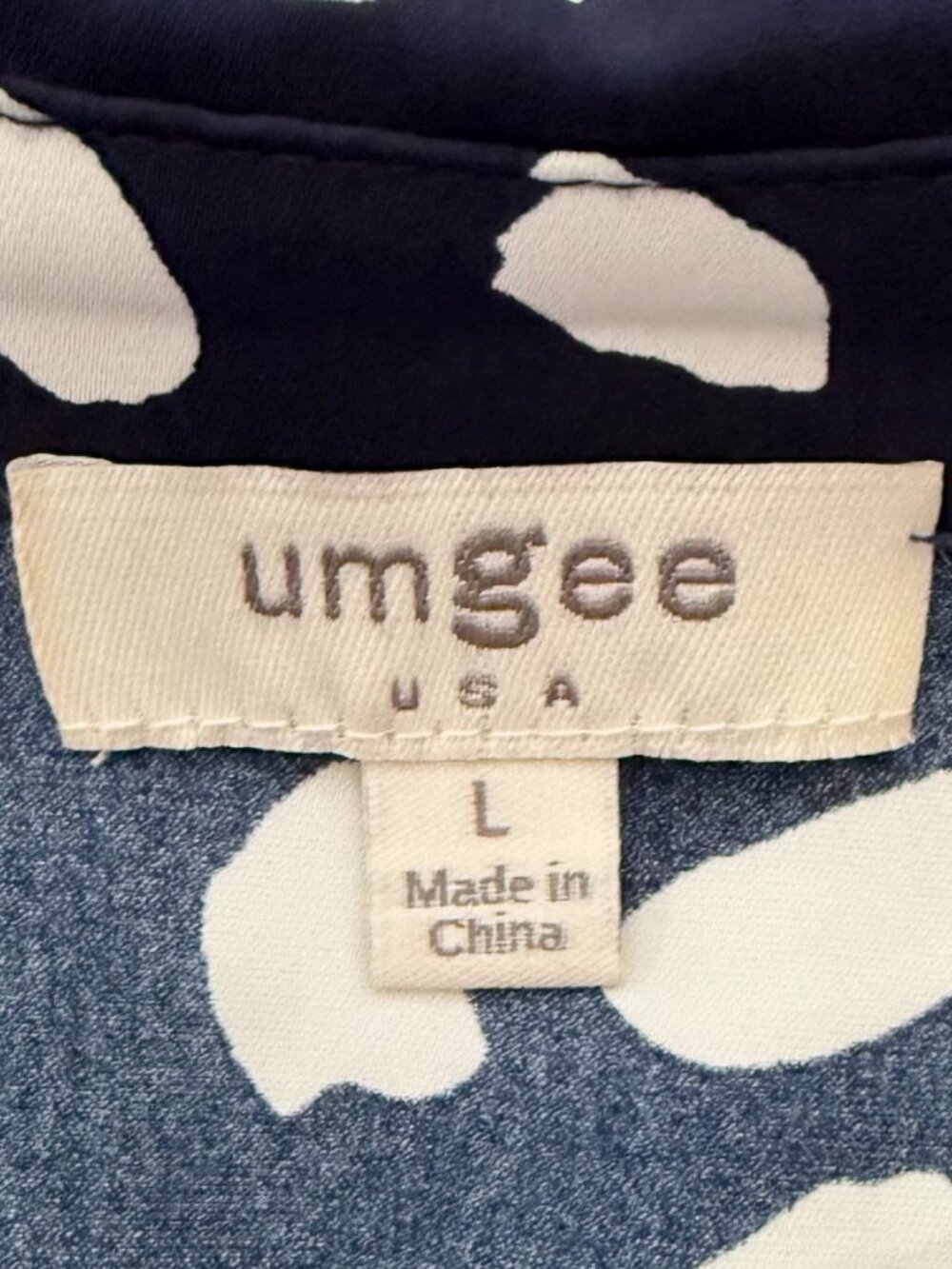 Umgee Blue Short Sleeve Babydoll Mini Dress Preppy Dollcore Coastal Nautical Lg - Picture 9 of 10